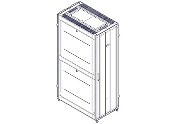 Systeme Electric Шкаф, серия Uniprom, 42U-600/1070, боковые панели 4шт, черный