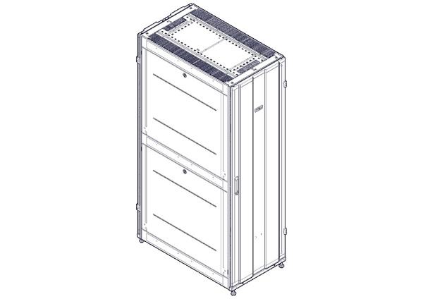 Systeme Electric Шкаф, серия Uniprom, 42U-600/1070, боковые панели 4шт, черный