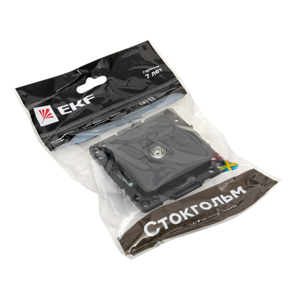 Купить EKF PROxima Стокгольм Черный Розетка TV, 75Ом, 5-862МГц