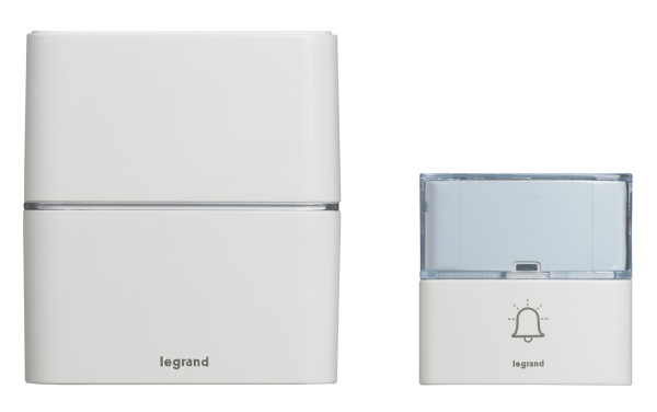 Legrand Звонок беспроводной - комплект "Премиум" - 30 рингтонов - дальность 200 м - цвет белый 094270