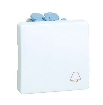 Simon 27 Мех Слоновая кость Кнопка клавишная "звонок", 10А 250В 27150-62