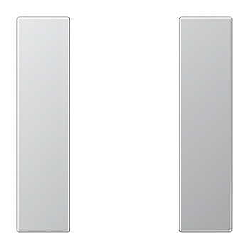 JUNG KNX Алюминий Комплект накладок 1гр AL2501TSA