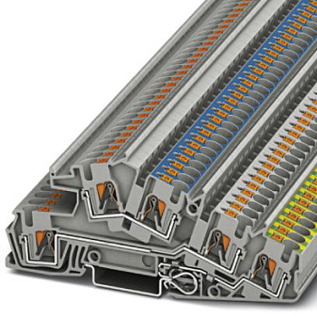 Phoenix Contact Заземляющие клеммы для выполнения проводки в зданиях PTI 4-PE/L/N 3214049