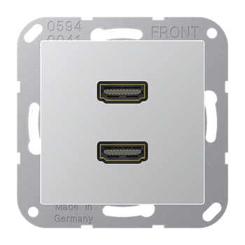 JUNG A 500 Алюминий Розетка HDMI 2-ая MAA1133AL