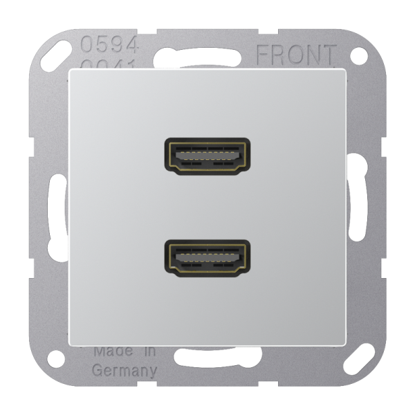 JUNG A 500 Алюминий Розетка HDMI 2-ая MAA1133AL