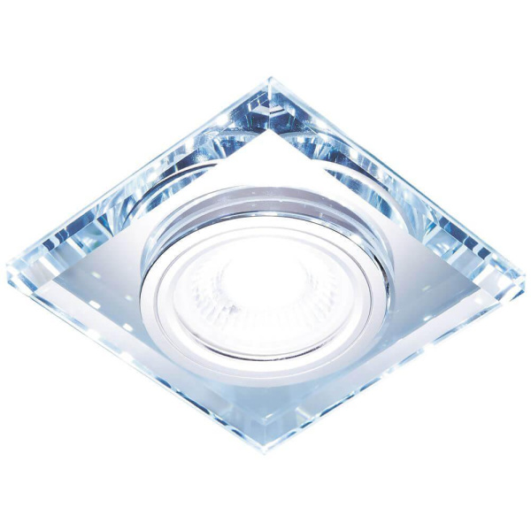 Ambrella Встраиваемый точечный светильник со светодиодной лентой S215 CL хром/прозрачный /MR16+3W(LED COLD)