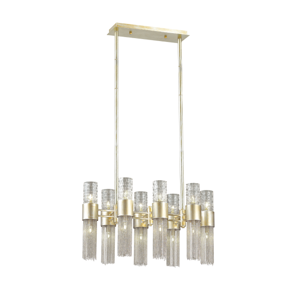 Купить Odeon Light 4631/16 ODL20 419 серебристый/стекло/металл.цепочки Люстра G9 16*40W 220V PERLA