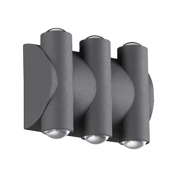 Novotech 358567 STREET NT21 000 темно-серый Ландшафтный настенный светильник IP54 LED 4000K 6W 85-265V CALLE