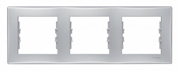 SE Sedna Алюминий Рамка 3-ая горизонтальная SDN5800560