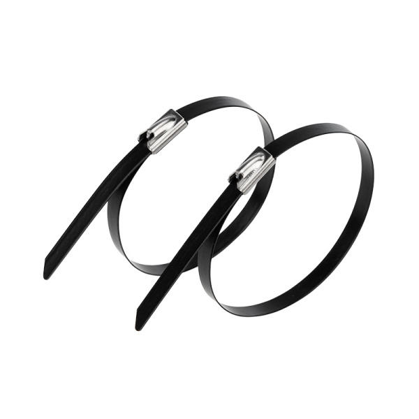 Хомут стальной с полимерным покрытием 152 x 4,6мм 50 шт Rexant 07-0158-5