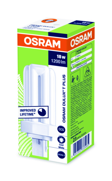 Купить Osram DULUX T 18W/840 PLUS GX24D 10X1 4050300333465