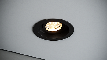 Quest Light Светильник встраиваемый, поворотный, черный, под лампу GU10, IP20 DEEP 80 black