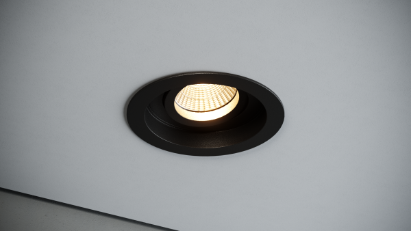 Quest Light Светильник встраиваемый, поворотный, черный, под лампу GU10, IP20 DEEP 80 black