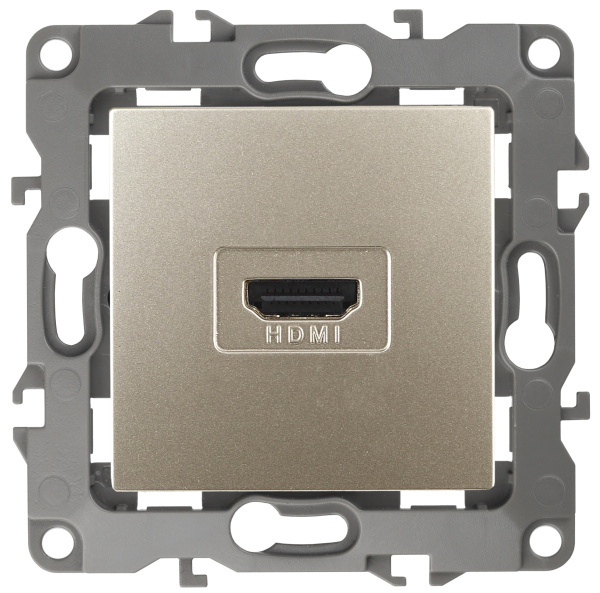 ЭРА 12-3114-04 Шампань Розетка HDMI, IP20, 12