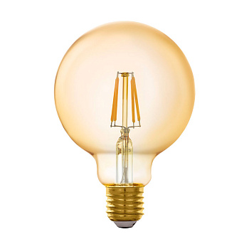 Eglo 11866 Светодиодная филаментная лампа CONNECT G95, 5,5W (LED) 2200K, 806lm, янтарь