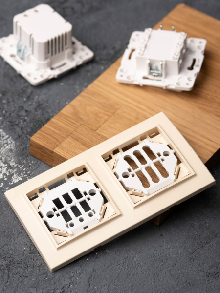 Купить EKF Basic Минск Бежевый Рамка 2-ая горизонтальная