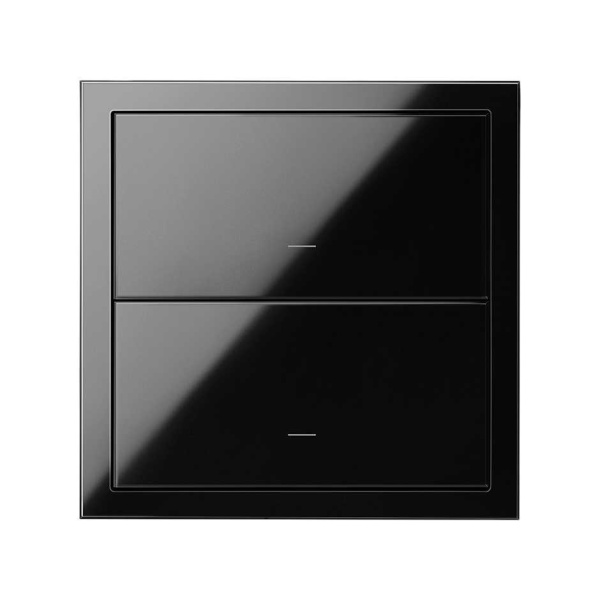 Simon 100 Черный глянец Кит 1 пост, фронт. 1 рамка + 2 клавиши выключателей 10020103-138