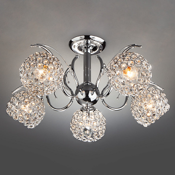 Eurosvet Потолочная люстра 7777/5 хром 00000080092