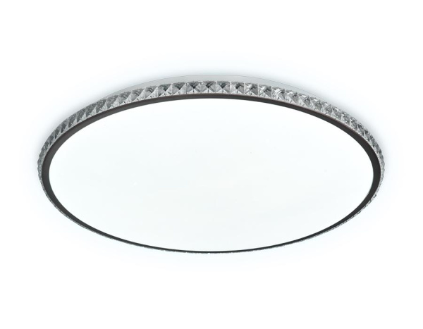 Купить Ambrella Потолочный светодиодный светильник с пультом FF71 WH/CF белый/кофе 72W+24W D500*60 (ПДУ ИК)