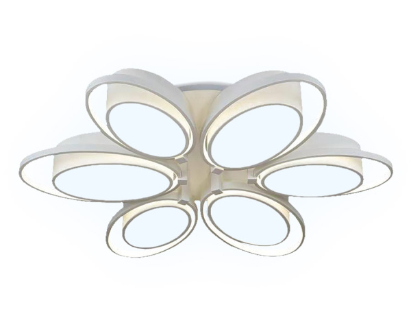 Ambrella Потолочный светодиодный светильник с пультом FG2511/6 WH 156W 670*670*100 (ПДУ РАДИО 2.4)