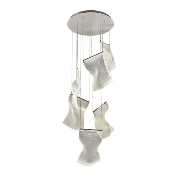 Kink Light 08035-6A,02 Подвес ЛИОРА хром d55 h300 Led 6*10W (4000К)