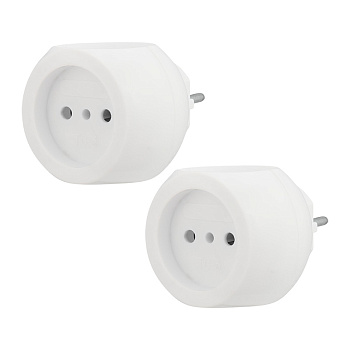 Набор тройников электрических Шар, 6 А, белый (2 шт./уп.) Rexant 11-1063-2