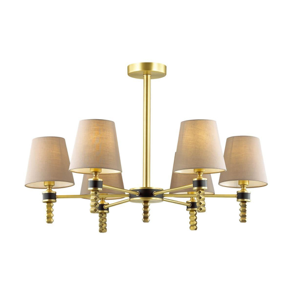 Lumion 4429/6C LN20 220 античная латунь, бежевый Люстра потолочная E14 6*40W 220V MONTANA