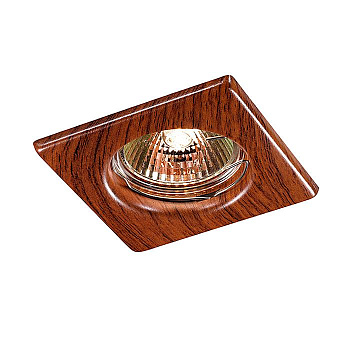 Novotech 369717 NT12 271 красное дерево Встраиваемый НП светильник IP20 GX5.3 50W 12V WOOD