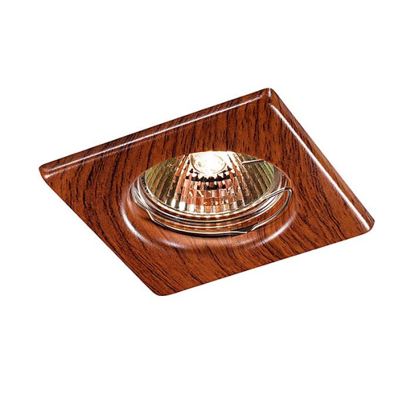 Novotech 369717 NT12 271 красное дерево Встраиваемый НП светильник IP20 GX5.3 50W 12V WOOD