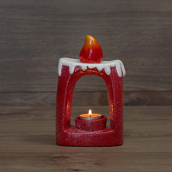 NEON-NIGHT Керамический подсвечник «Свечка» 12.5х6х19.3 см 501-074