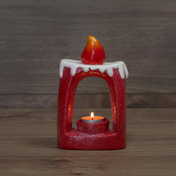 NEON-NIGHT Керамический подсвечник «Свечка» 12.5х6х19.3 см 501-074