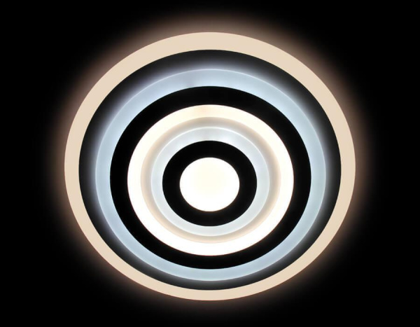 Купить Ambrella Потолочный светодиодный светильник с пультом FA808 WH белый 140W 500*500*60 (ПДУ РАДИО 2.4)