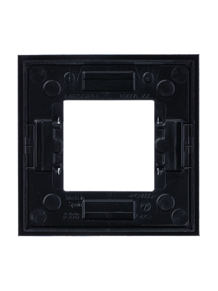 Купить ABB NIE Zenit Стекло черное Рамка 1-я 2 мод 2CLA227100N3101