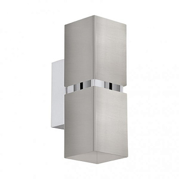 Eglo 96264 Светодиодное бра PASSA, 2х3,3W(GU10), L55, H170, сталь, никель матовый, хром