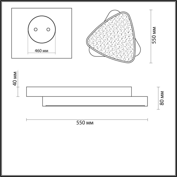 Купить Lumion 4510/72CL LN20 белый, черный Люстра потолочная с пультом LED 72W 3000-6000K 6120Лм 220V AGATHA