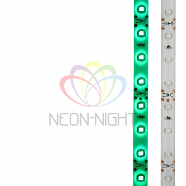 Купить LAMPER LED лента силикон, 8 мм, IP65, SMD 2835, 60 LED/m, 12 V, цвет свечения зеленый 141-354