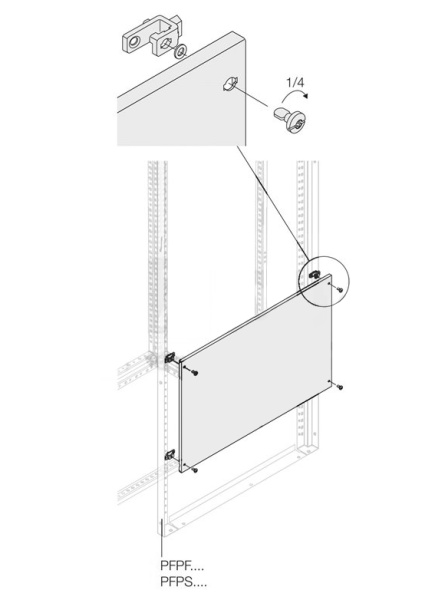 ABB Панель глухая H=200мм W=400мм 1STQ007468A0000