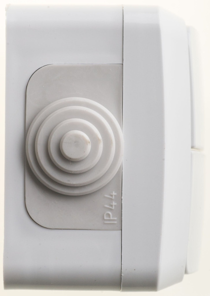 Купить Systeme Electric Этюд наруж Серый Выключатель 2-клавишный IP44