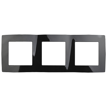 ЭРА 12-5003-06 Чёрный Рамка на 3 поста, 12
