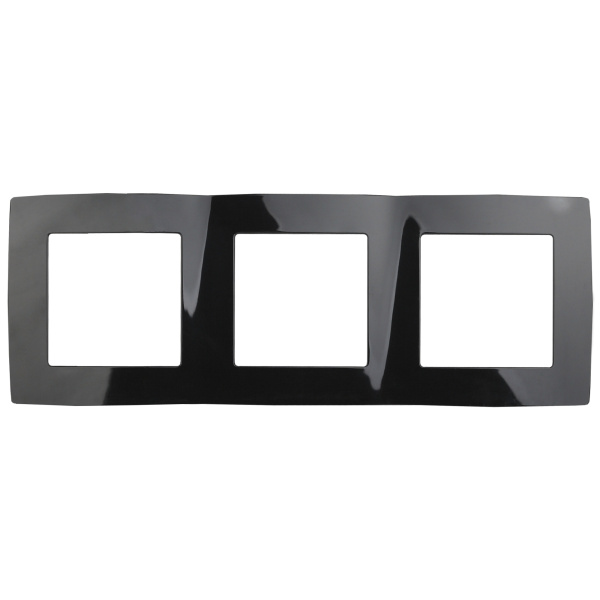 ЭРА 12-5003-06 Чёрный Рамка на 3 поста, 12
