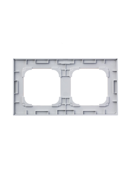 Купить ABB NIE Zenit Стекло белое Рамка 2-я 2+2 мод 2CLA227200N3001