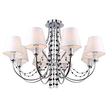 Lussole LGO Металл Хром /  Ткань/стекло Люстра E14 GRLSP-8081