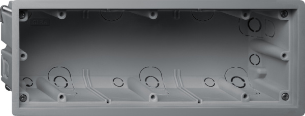 Gira E22 Корпус установочный 3-местный 289800