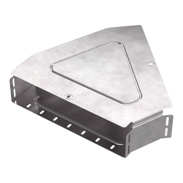 Промрукав Угол горизонтальный 45 градусов с крышкой Стандарт 400х100 PR16.0615