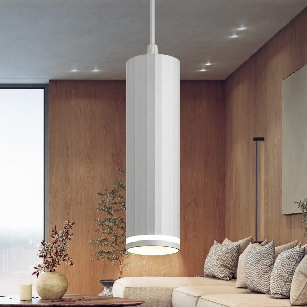 ЭРА Светильник подвесной (подвес) ЭРА PL19 WH MR16 GU10 потолочный цилиндр белый