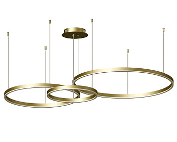 Kink Light 08223,33P Подвес Тор матовое золото диммируемый w133.5*95(d80+60+40) h110 Led 100W (3000k) с пультом ДУ