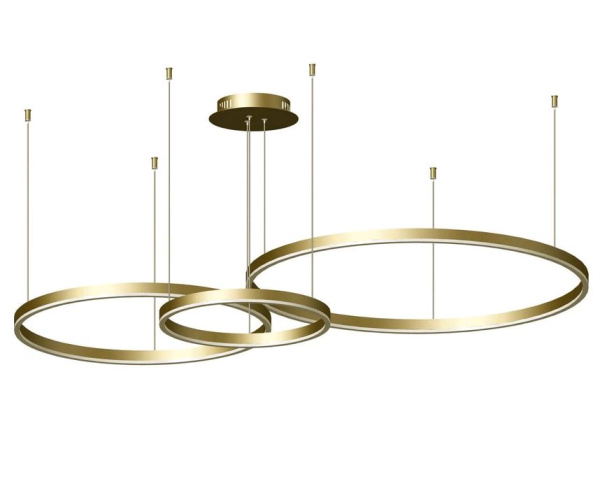 Kink Light 08223,33P Подвес Тор матовое золото диммируемый w133.5*95(d80+60+40) h110 Led 100W (3000k) с пультом ДУ