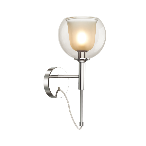 Купить Odeon Light 4698/1W ODL20 377 хром/дымчатый Бра E14 1*40W LEVA