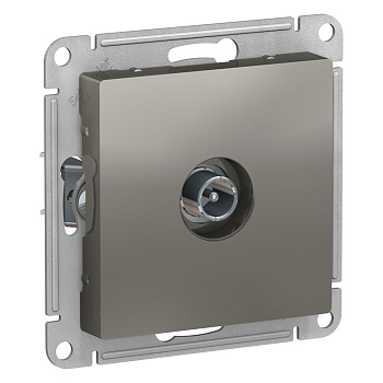 Systeme Electric AtlasDesign Сталь Розетка TV проходная 4DB, механизм