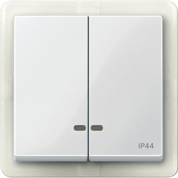 Купить SE Merten SM Бел глянец Клавиша 2-ая с окошком для световой индикации IP44 MTN3424-0319